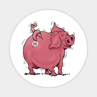 national pig day  funny Pigs Magnet